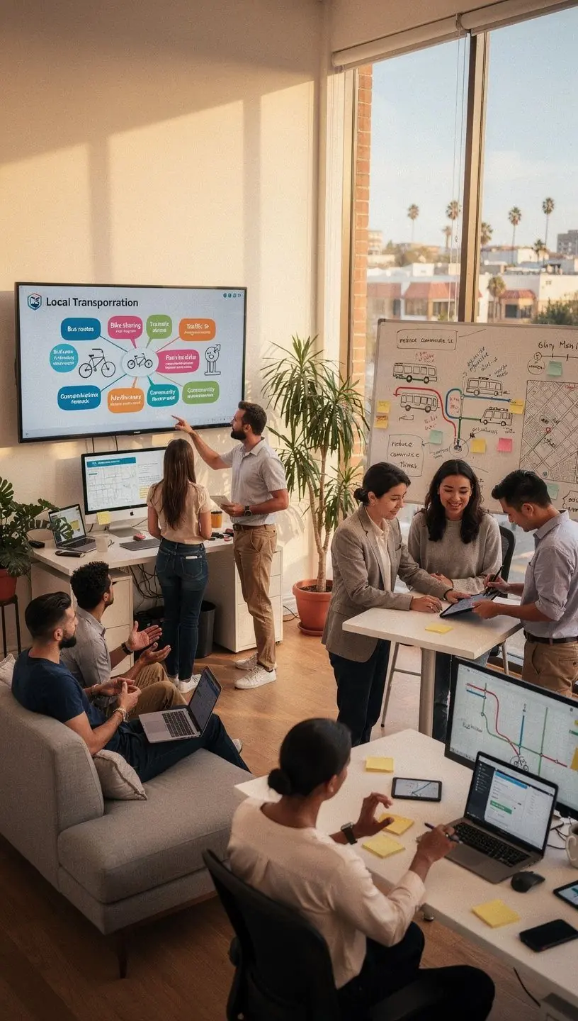 Modern office environment