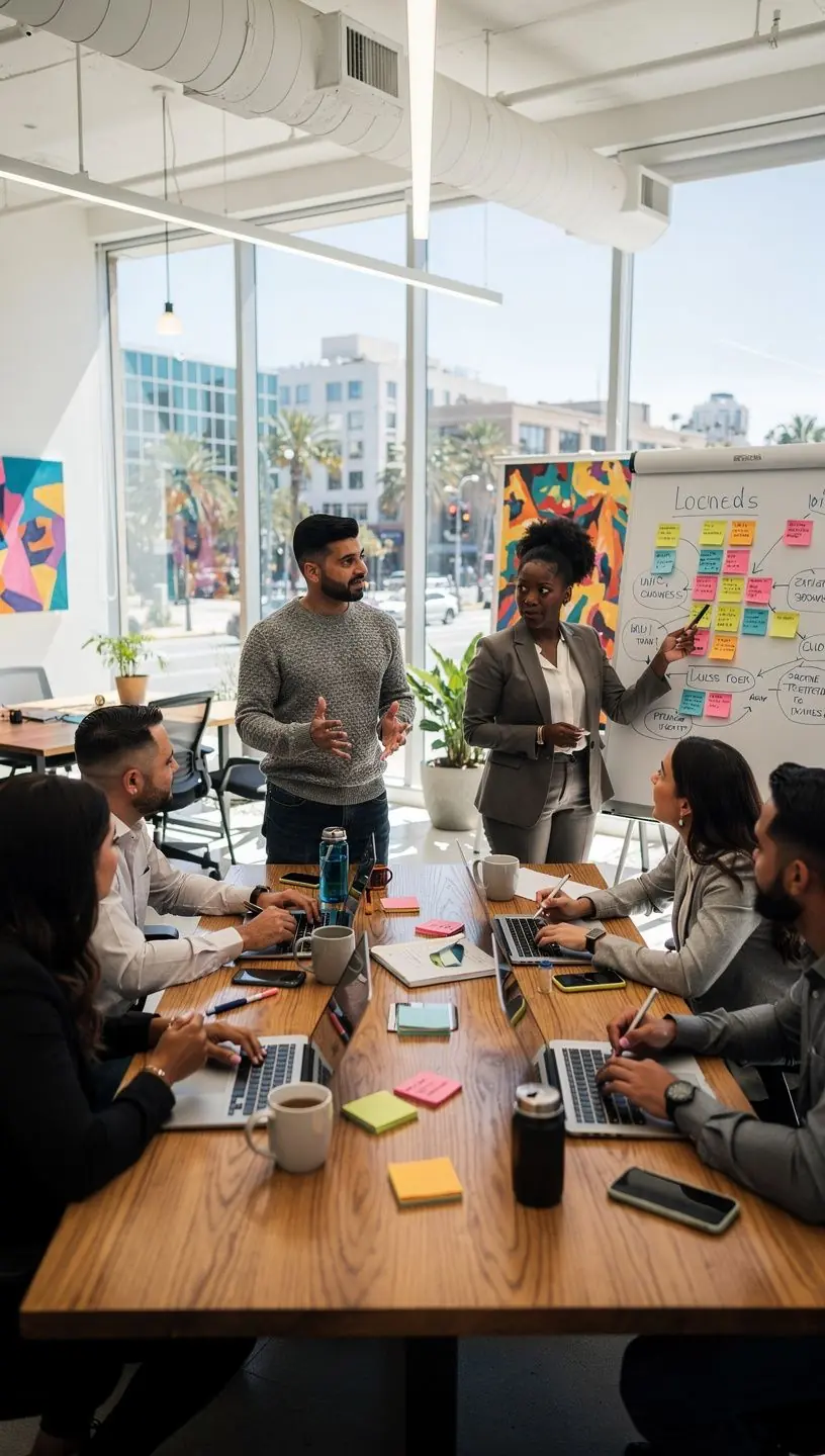 Professional team collaboration